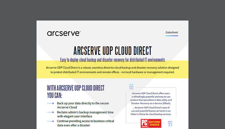 Article Arcserve UDP Cloud Direct Image